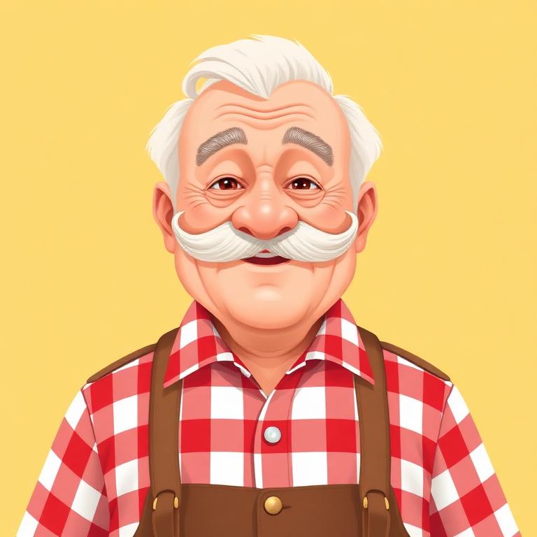 Opa beim Familienessen